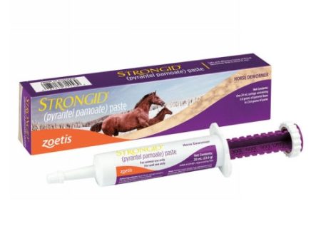 Strongid Paste Horse Dewormer (Pyrantel Pamoate) 23.6 Grams by Zoetis For Sale