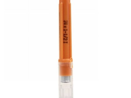 Monoject Disposable Aluminum Hub Needle 14 x 1-1 2  Brown Orange 1 Each by Monoject on Sale