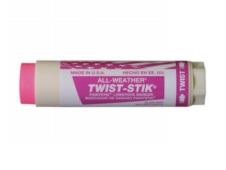 All-Weather Twist-Stik Paintstik Livestock Marker Fluorescent Pink 1 Each by All-Weather Online now