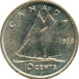 1958 Canada 10-cents Proof Like Online Hot Sale