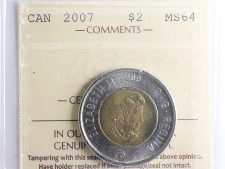 2007 Canada Two Dollar ICCS Certified MS-64 Online