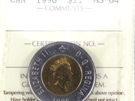 1996 Canada Two Dollar ICCS Certified MS-64 Sale