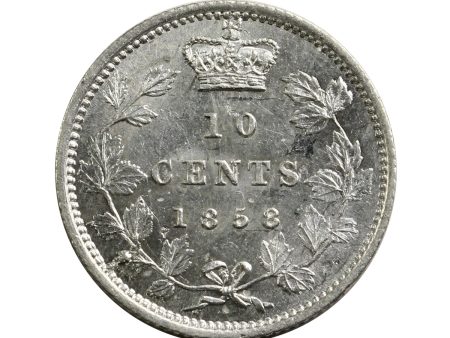 1858 Canada 10-cents UNC+ (MS-62) $ Online