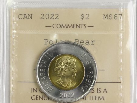 2022 Polar Bear Canada Two Dollar ICCS Certified MS-67 Supply