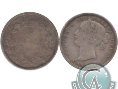 1858 Coinage Canada 20-cents Fine (F-12) $ For Sale