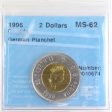 1996 German Planchet Canada Two Dollars CCCS Certified MS-62 Hot on Sale