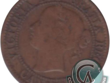 1858 Canada 1-cent Very Good (VG-8) $ Hot on Sale