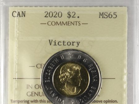 2020 Victory Canada Two Dollars ICCS Certified MS-65 Fashion