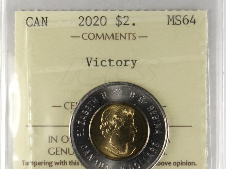 2020 Victory Canada Two Dollars ICCS Certified MS-64 on Sale