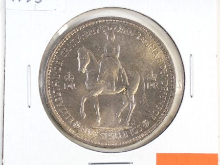 162ss 1953 Great Britain Crown in Brilliant Uncirculated condition For Cheap