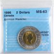 1996 German Planchet Canada Two Dollar CCCS Certified MS-63 Online now