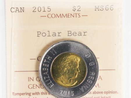 2015 Polar Bear Canada Two Dollar ICCS Certified MS-66 Cheap