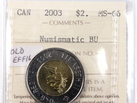 2003 Old Effigy Canada Two Dollar ICCS Certified MS-66 NBU Sale