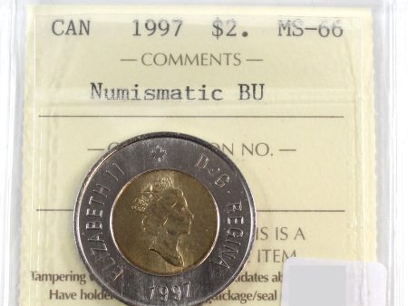 1997 Canada Two Dollar ICCS Certified MS-66 NBU Supply