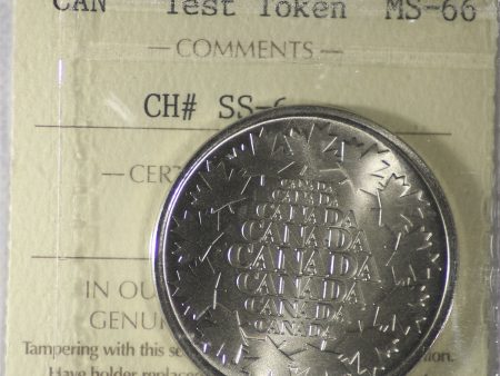 (1999) Canada Test Token ICCS Certified MS-66 CH# SS-6 Online now