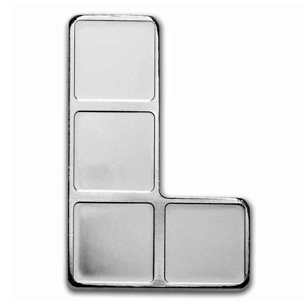 2023 Niue $2 Tetris™ L-Tetrimino Block 1oz. .999 Silver (No Tax) Discount