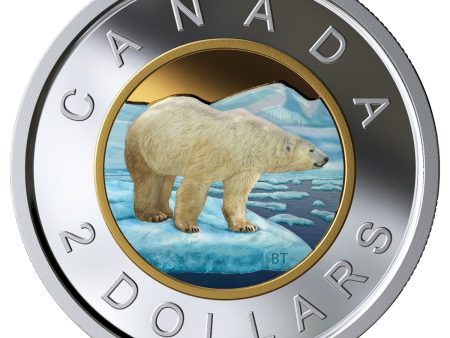 2019 Canada Two Dollar Coloured Silver Proof (No Tax) For Cheap