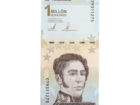 Venezuela Note, 2020 1 Million Bolivars, AU to UNC Sale