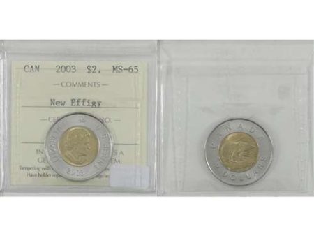 2003 New Effigy Canada Two Dollar ICCS Certified MS-65 Online Sale