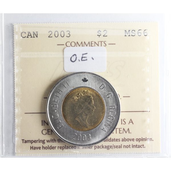 2003 Old Effigy Canada Two Dollar ICCS Certified MS-66 Online now