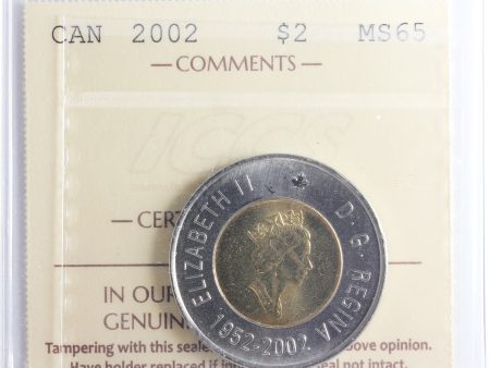 2002 Canada Two Dollar ICCS Certified MS-65 on Sale