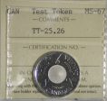 (2006) Canada 25-cents Test Token TT-25.26 ICCS Certified MS-67 For Discount