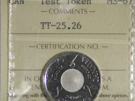 (2006) Canada 25-cents Test Token TT-25.26 ICCS Certified MS-67 For Discount